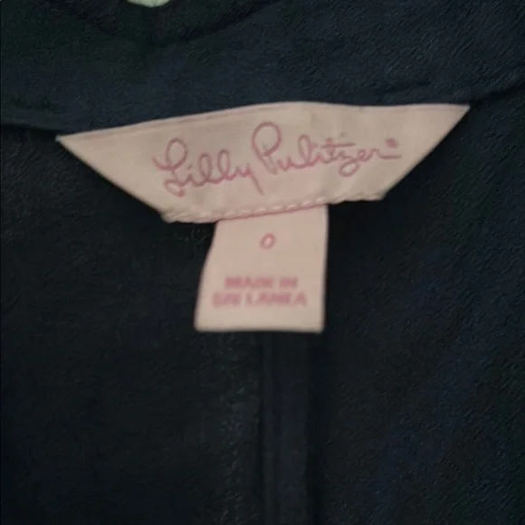 Lilly Pulitzer Navy Sleeveless Dress with Gold Accents - Picture 2 of 4